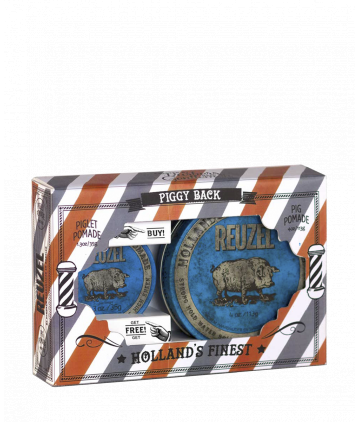 Reuzel набор HOLIDAY PIGGY BACK BLUE(помады Blue 113 гр + Blue 35 гр)