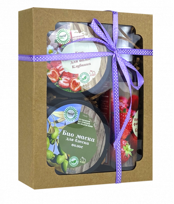 Набор для укрепления волос «Клубничный» №2